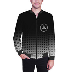 Бомбер мужской Mercedes-Benz, цвет: 3D-черный — фото 2