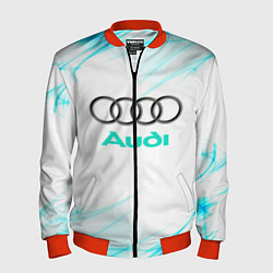 Бомбер мужской Audi, цвет: 3D-красный