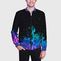 Бомбер мужской Перламутровый огонь, цвет: 3D-синий — фото 2