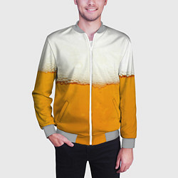 Бомбер мужской Я ПИВО!, цвет: 3D-меланж — фото 2