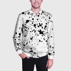 Бомбер мужской Далматинец, цвет: 3D-белый — фото 2