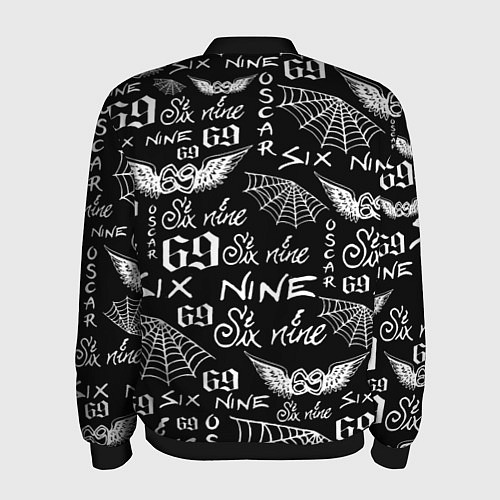 Мужской бомбер 6IX9INE ТАТУИРОВКИ / 3D-Черный – фото 2