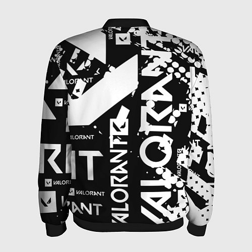 Мужской бомбер Valorant / 3D-Черный – фото 2