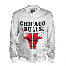 Бомбер мужской CHICAGO BULLS, цвет: 3D-белый