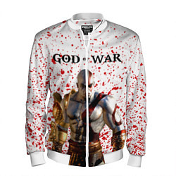 Бомбер мужской GOD OF WAR, цвет: 3D-белый