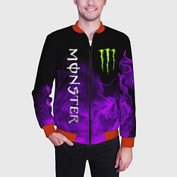 Бомбер мужской MONSTER ENERGY, цвет: 3D-красный — фото 2