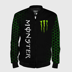 Бомбер мужской MONSTER ENERGY, цвет: 3D-черный