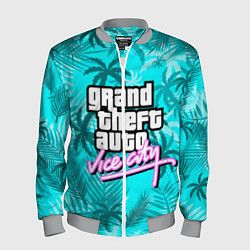 Бомбер мужской GTA VICE CITY, цвет: 3D-меланж