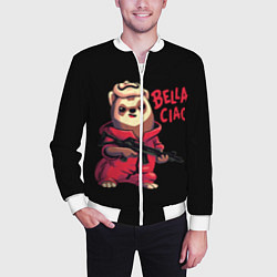Бомбер мужской Bella Ciao, цвет: 3D-белый — фото 2