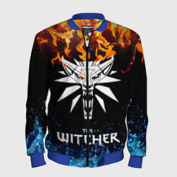 Бомбер мужской The Witcher, цвет: 3D-синий