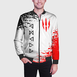 Бомбер мужской THE WITCHER, цвет: 3D-черный — фото 2
