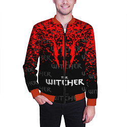 Бомбер мужской The Witcher, цвет: 3D-красный — фото 2