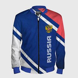 Бомбер мужской RUSSIA SPORT, цвет: 3D-синий