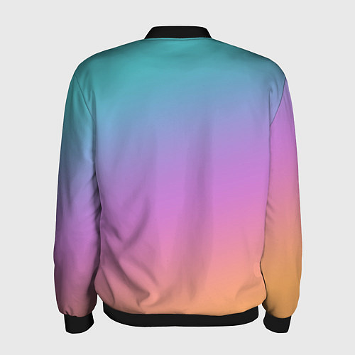 Мужской бомбер Градиент / 3D-Черный – фото 2