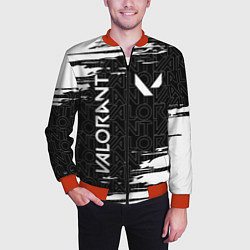 Бомбер мужской VALORANT ВАЛОРАНТ, цвет: 3D-красный — фото 2
