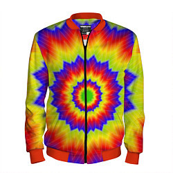 Бомбер мужской Tie-Dye, цвет: 3D-красный