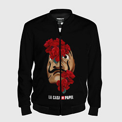 Бомбер мужской БУМАЖНЫЙ ДОМ, цвет: 3D-черный