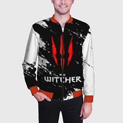 Бомбер мужской The Witcher, цвет: 3D-красный — фото 2