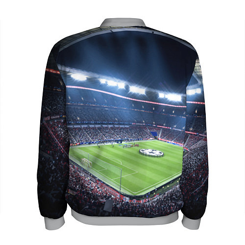 Мужской бомбер FC MILAN / 3D-Меланж – фото 2