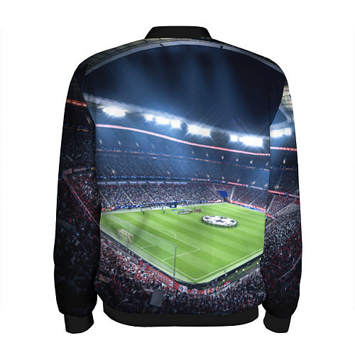 Мужской бомбер FC MILAN / 3D-Черный – фото 2