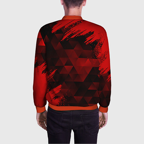 Мужской бомбер PORSCHE / 3D-Красный – фото 4