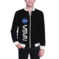 Бомбер мужской NASA НАСА, цвет: 3D-белый — фото 2
