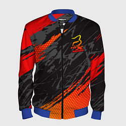 Бомбер мужской Форма для мотокросса FOX, цвет: 3D-синий