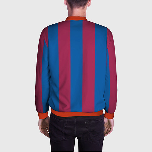 Мужской бомбер FC Barcelona 2021 / 3D-Красный – фото 4