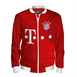 Бомбер мужской FC Bayern Munchen, цвет: 3D-белый