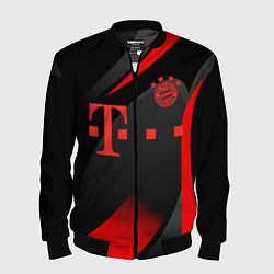 Бомбер мужской FC Bayern Munchen, цвет: 3D-черный