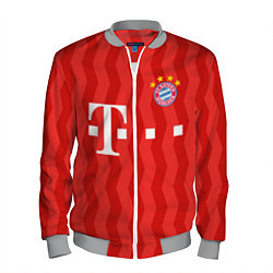 Бомбер мужской FC Bayern Munchen униформа, цвет: 3D-меланж