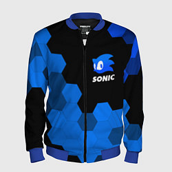 Бомбер мужской СОНИК SONIC, цвет: 3D-синий