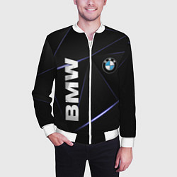 Бомбер мужской BMW, цвет: 3D-белый — фото 2
