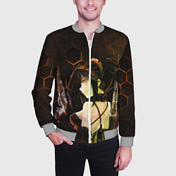 Бомбер мужской Куруми Токисаки, цвет: 3D-меланж — фото 2