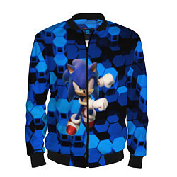 Бомбер мужской Sonic, цвет: 3D-черный