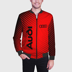 Бомбер мужской AUDI АУДИ, цвет: 3D-черный — фото 2