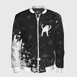 Бомбер мужской ЪУЪ СЪУКА, цвет: 3D-белый