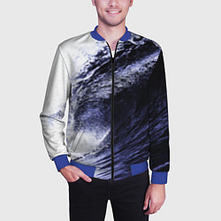 Бомбер мужской Волна, цвет: 3D-синий — фото 2