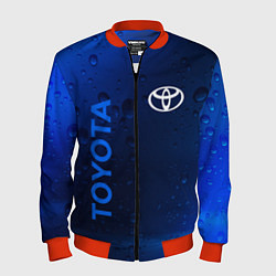 Бомбер мужской TOYOTA ТОЙОТА, цвет: 3D-красный