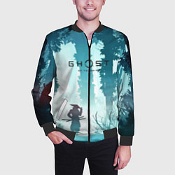 Бомбер мужской Ghost of Tsushima, цвет: 3D-черный — фото 2
