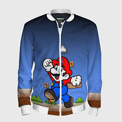 Бомбер мужской Mario, цвет: 3D-белый