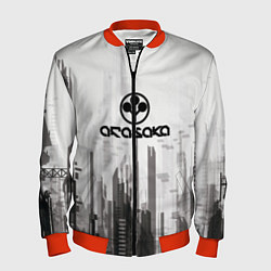 Бомбер мужской Cyberpunk 2077 Arasaka, цвет: 3D-красный