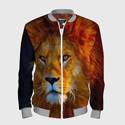 Мужской бомбер Лев 3D