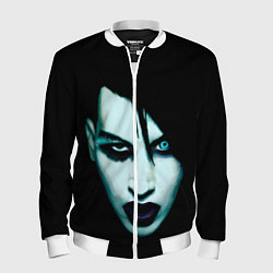 Бомбер мужской Marilyn Manson, цвет: 3D-белый