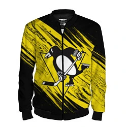 Бомбер мужской Pittsburgh Penguins Sport, цвет: 3D-черный