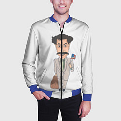 Бомбер мужской Борат, цвет: 3D-синий — фото 2