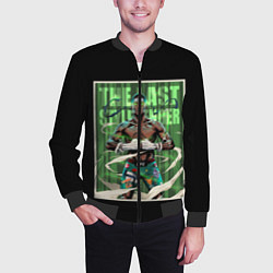 Бомбер мужской Исраэль Адесанья, цвет: 3D-черный — фото 2