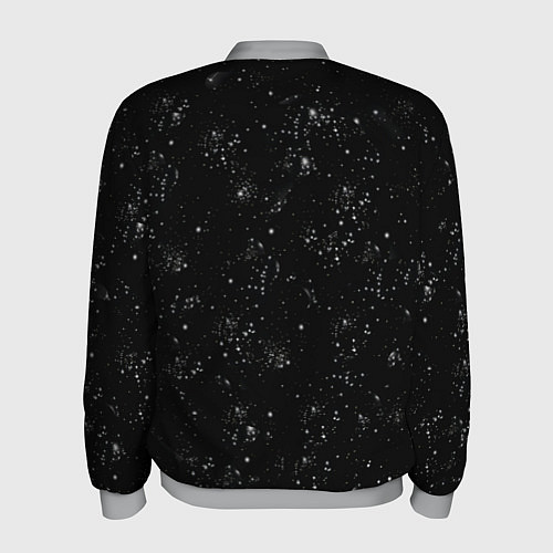 Мужской бомбер Космический Кит / 3D-Меланж – фото 2
