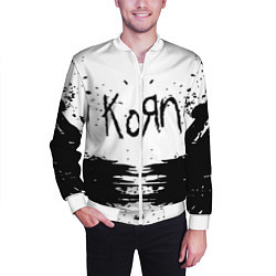 Бомбер мужской Korn, цвет: 3D-белый — фото 2