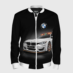Бомбер мужской Safety car, цвет: 3D-белый